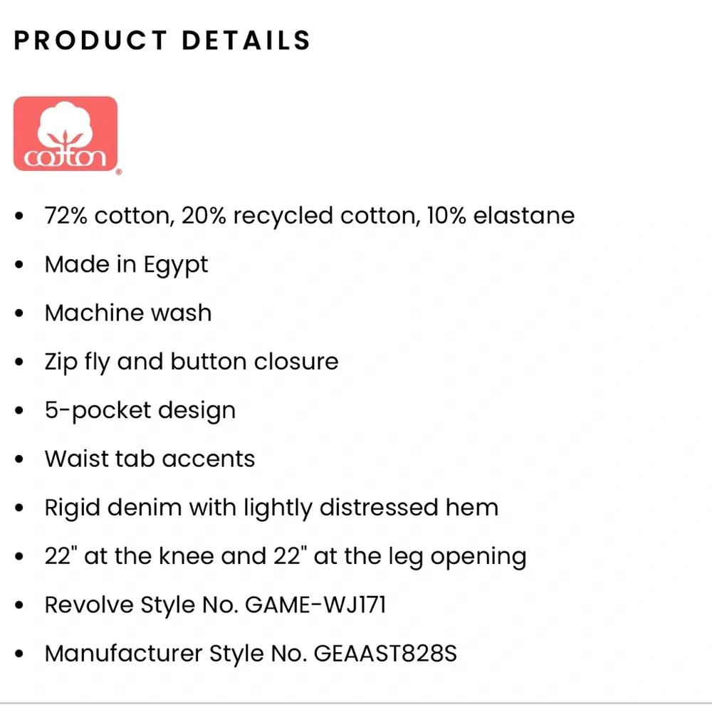 NWT Good American Good Ease Mid Rise Jean Relaxed Fit High Rise 34” Inseam 4/27 - Picture 16 of 16